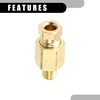 Partuto 1 Pc M6x1.0 Universal Brass Fitting Compression - Car
