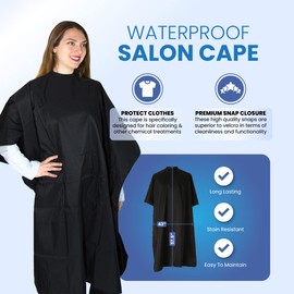Hair Coloring Cape - Waterproof Salon Cape - Salon Chemical Cape - Hair Cape - Hair Salon Cape - Hair Dye Cape - Hairdressing Cape - Hair Stylist Cape - Hair Smock