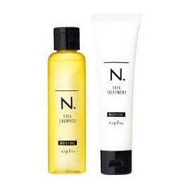 Napla N Dot N. Shea Shampoo & Treatment (Moisture) Mini Set 2.8 fl oz (80 ml) / 2.4 oz (65 g)