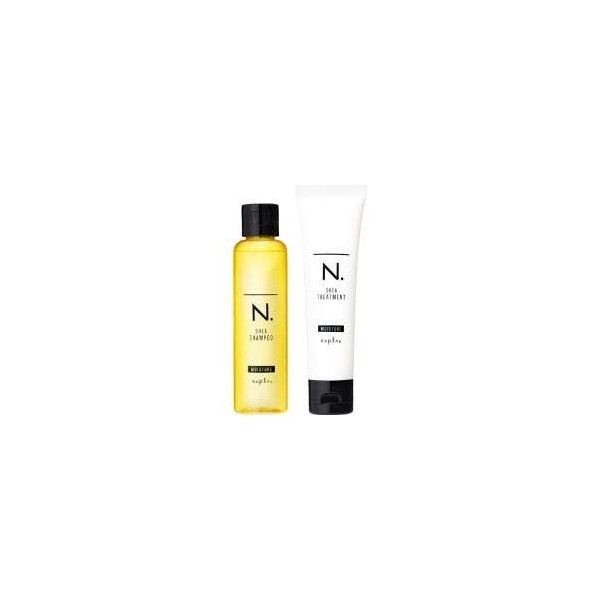 Napla N Dot N. Shea Shampoo & Treatment (Moisture) Mini Set 2.8 fl oz (80 ml) / 2.4 oz (65 g)