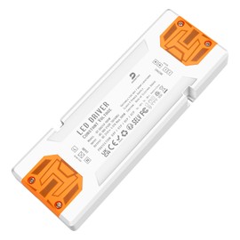 DUSKTEC LED Power Supply 24 V 100 W Flat Transformer 220 230 Volt to 24 Volt DC, Ultra Thin LED Driver Transformer 24 V DC Power Supply Low Voltage No Minimum Load for Strip Lamps