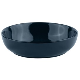 KooK Pasta Bowl, Salad Bowls, Soup, Serving Bowls, Ceramic, Large Capacity, Microwave & Dishwasher Safe, Set of 4, 40 Oz,(Navy Blue)