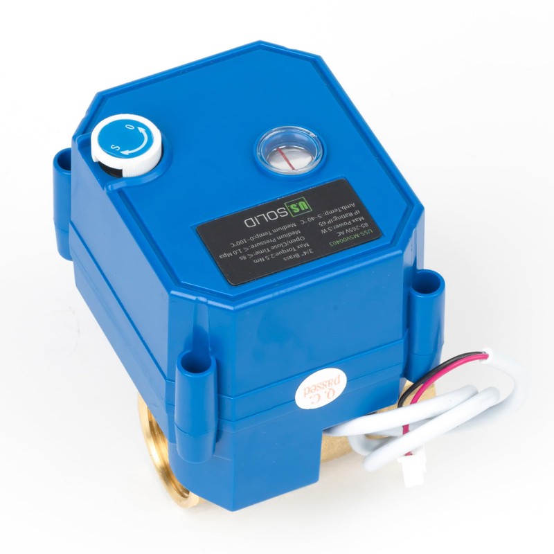 U.S. Solid Motor Ball Valve with Manual Function - 3/4