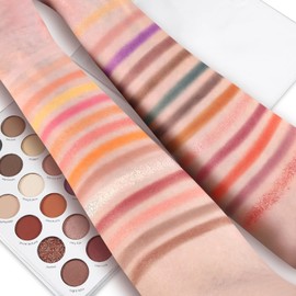 Apooliy Eyeshadow Palette 30 Pigmented Matte Shimmer Eyeshadow Makeup Palette Glitter Long Lasting Waterproof