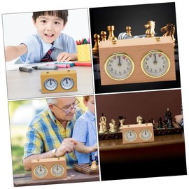 SUPVOX 1pc Portable Chess Clock Mechanical Game Timer for Chess Weiqi Accurate Easy to Operate for Board Game Competitions and Friendly Matches