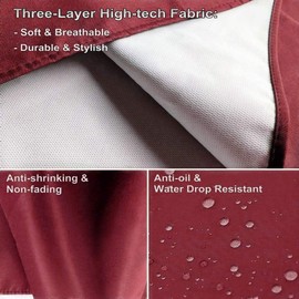 Viedouce 2-Pack of Waterproof Cooking Aprons with Pockets, Adjustable Kitchen and BBQ Aprons