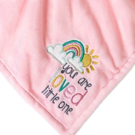Tiny Tatty Teddy You Are Loved Baby Girl Comforter, Pink (AGB92035)