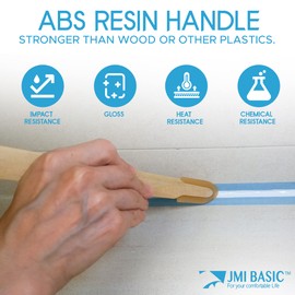 JMIBASIC - Herramienta de acabado de calafateo de lechada - Juego de 4 piezas de varios tamaños - Sellador de lechada suave de silicona - Esparcidor de espátulas de goma - Aplicador de sellador de lechada - Mango ergonómico ABS (1.7 pulgadas)