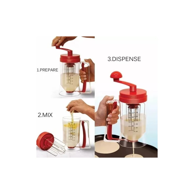 Gadget Cocina Maquina Dispensadora Mezcladora Para Hotcakes Cupcakes