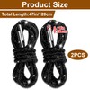 Lekgavd 2PCS Rhinestone Glitter Shoelace Ropes, 47" Shiny Crystal Replacement