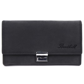 Benthill Waiter Wallet Real Leather - Waiter's Wallet with RFID Protection - XXL Robust Leather Waiter's Wallet - Professional Waiter's Wallet, black