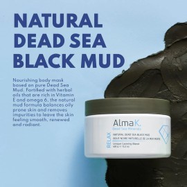 Mascarilla De Barro Negro Natural Del Mar Muerto Alma K - Ma