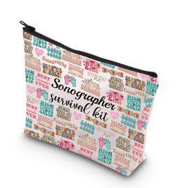 WCGXKO Sonographer Gift Sonographer Survival Kit Ultrasound Tech Makeup Bag Radiologist Gift (Sonographer ever)