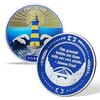 2 Year Sober AA Medallion - Two Years Inspirational Sobriety