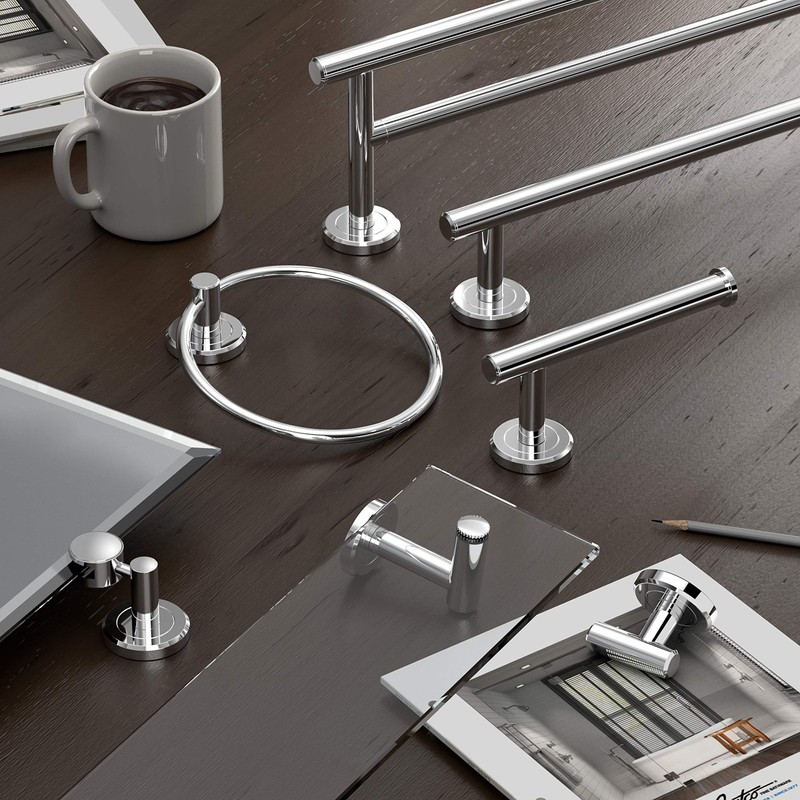 Gatco 4241 18" Latitude II Towel Bar, Chrome
