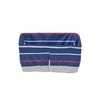 Kawasumi Seisakusho Front Basket Cover, Navy Blue Red Border x