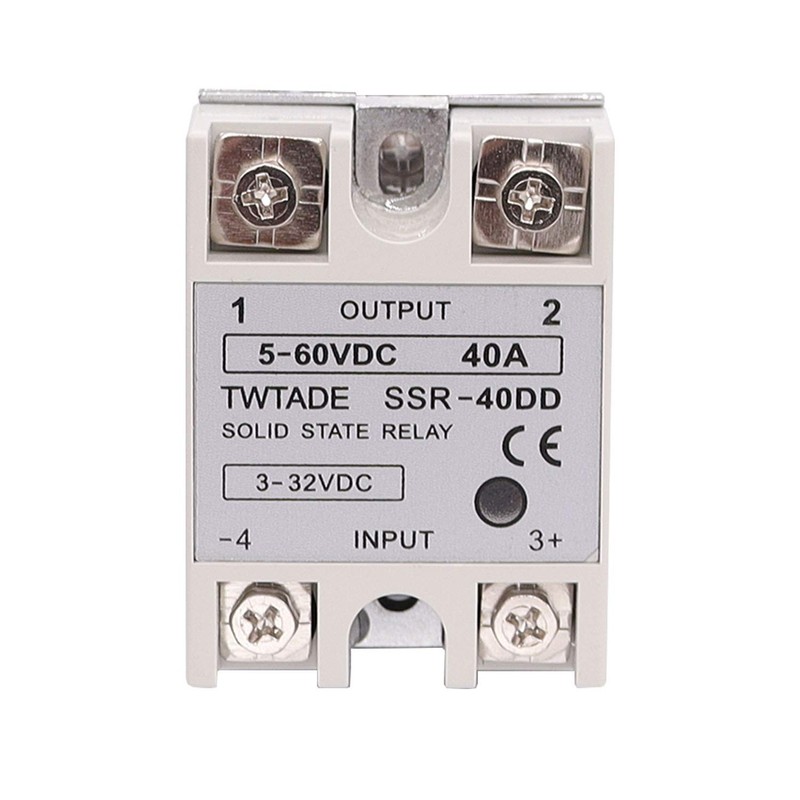 TWTADE SSR-40 DD 40A DC 3-32V to DC 5-60V SSR