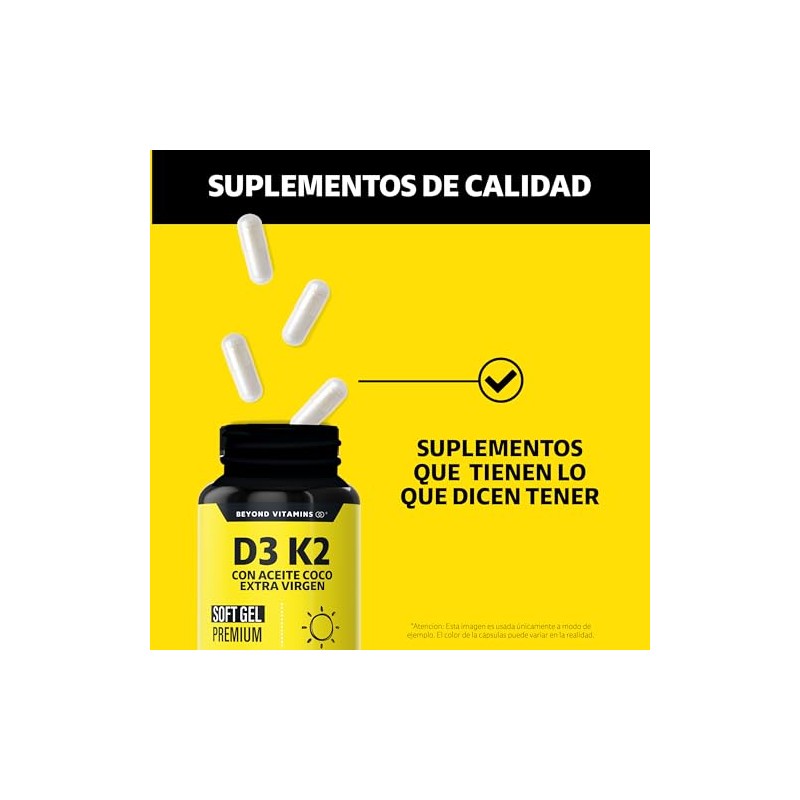 Beyond Vitamins | Vitamina D3 + Vitamina K2 con Aceite