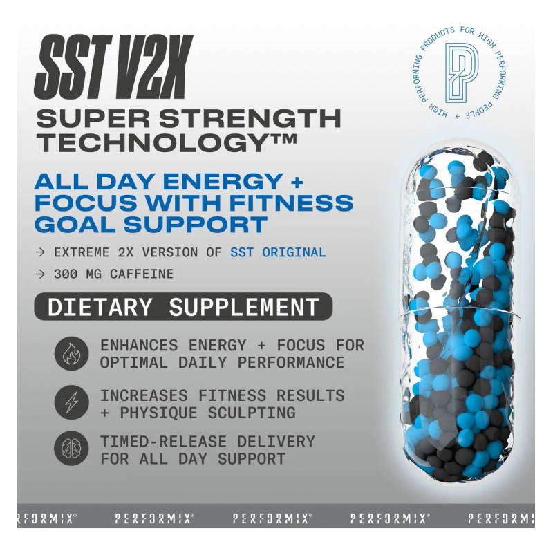 Performix Sst V2x Suplemento Pre-entreno 60 Cápsulas