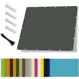 Awning Waterproof, Rectangular with Eyelets, Wind and 95% UV Protection, 100% Tear-Resistant Polyester (Made to Measure) Awning Fabric, Canvas, Rollable for Balcony, Patio, Garden, 1 x 2 m, Dark Grey