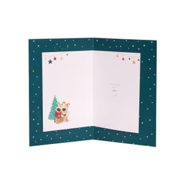 Boofle Embellished Special Son & His Girlfriend Cute Christmas Greeting Card