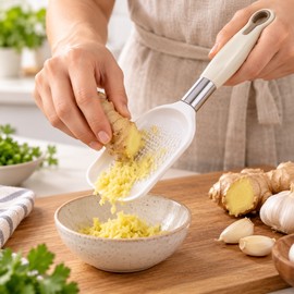 Manual Ginger Grater for Garlic & Produce – Compact ABS Handheld Masher for Everyday Kitchen Prep