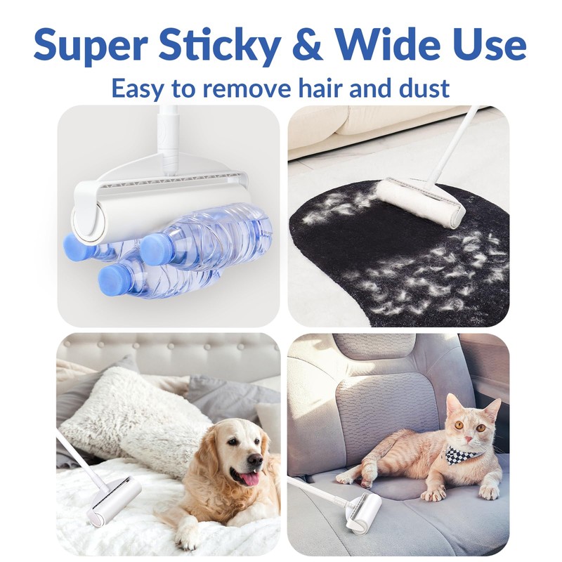 Large Lint Rollers for Carpet, Sticky Rollers for Floor DELOMO