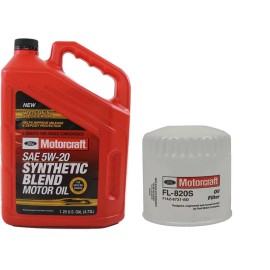Motorcraft Oil Change Kit wFl-820s Filter & 5qts 5w20 Synthetic Blend Motorcraft