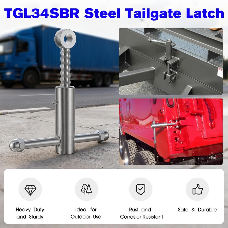 Dump Truck Tailgate Latch for TGL34SBR Trailer Tailgate Lock Assembly