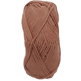 Baumwollgarn Häkelgarn und Strickgarn in großer Farbauswahl - 5x50gr Knaul – LL, 100m per 50gr - 85% Baumwolle, 15% Leinen - aus reiner Naturfaser (puder)