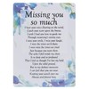 Widdle Celebrations Missing You so Much Waterproof Graveside Memorial Card