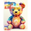 Patterns, pets and colors. Large Print, cute animals with geometric