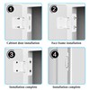 SDTC Tech 4-Pack Overlay Cabinet Door Hinges Self Closing Semi
