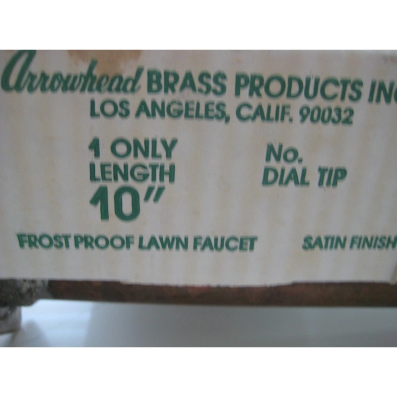 Arrowhead #455 BFP 10" Brass Anti-Siphon Frost Free Hydrant Commercial