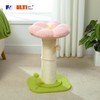 PEQULTI Flower Cat Scratching Post, Small Cat Tree, Scratcher for