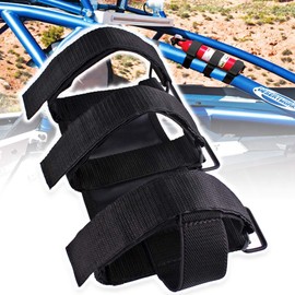 UNIGT Universal UTV Roll Bar Fire Extinguisher Holder Compatible with Polaris RZR Ranger General 900 1000 XP Maverick X3 - Enhanced Stitching Quick Release