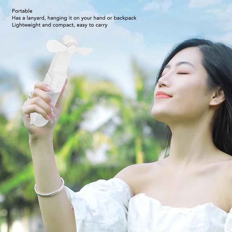 Handheld Fan Foldable Multifunctional 1200mAh USB Rechargeable Battery Portable Fan
