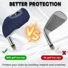 10Pcs Golf Covers Golf Wedge Headcovers Golf Club with See