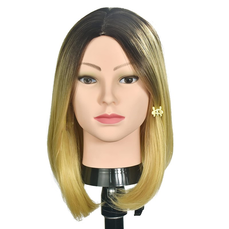 MMZ Bald Training Head Cosmetology Mannequin Head for Wigs Making