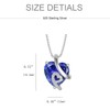 Aprila Women Heart Necklace 925 Sterling Silver Pendant with Chain