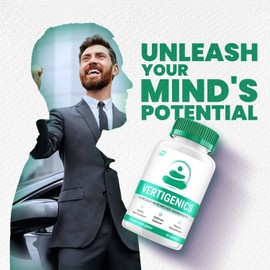 Vertigenics (1 Pack) Vertigenics Brain Supplement Capsules-Verti Genics All-Natural
