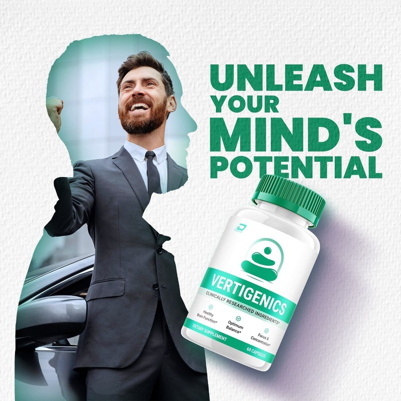 Vertigenics (1 Pack) Vertigenics Brain Supplement Capsules-Verti Genics All-Natural