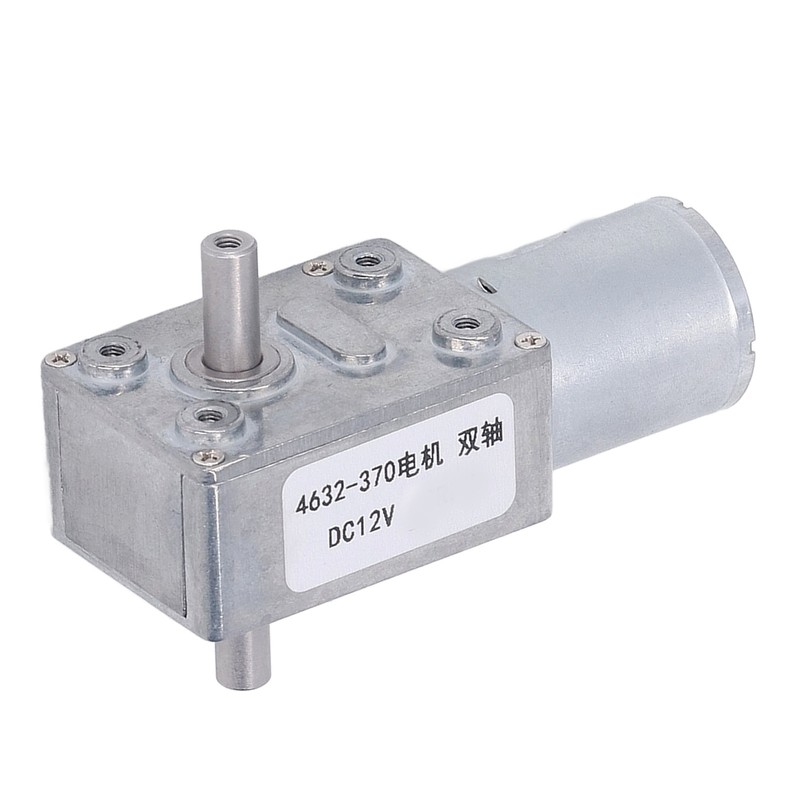 Double Shaft Gear Motor Self Locking CW CCW Aluminum Alloy