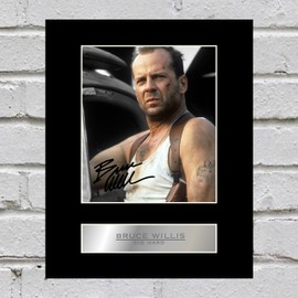 Bruce Willis Signed Mounted Photo Display The Hard