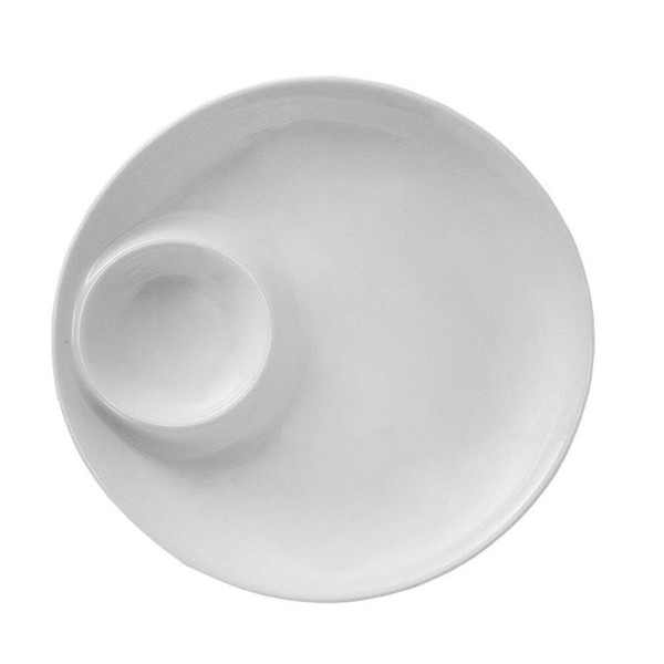 HOLIDYOYO Dumpling Plate with Dipping Saucer Chip and Dip Serving