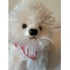 Weighted stuffed animal, white fluffy dogs with 2 or 3