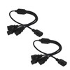 3X C13 to C14 Three Way 3 in 1 Splitter