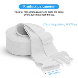BYZESTY Mattress holder, 10 m mattress connector connects two mattresses to a large lying surface, bed strap connector with plastic buckle, bed bridge mattress connection for mattresses