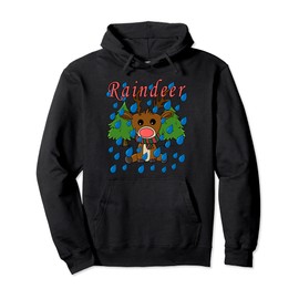 Raindeer Funny reindeer costume Christmas Pullover Hoodie