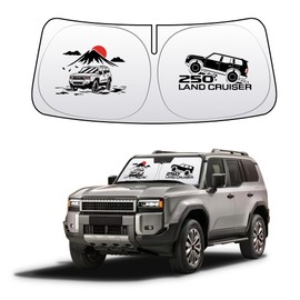 Toyota Land Cruiser 250 Series Windshield Sunshade Rankle 250 Sunshade Sporty Type Sunshade Curtain UV Protection Car Protection New Rankle 250 Interior Accessories Easy Installation Storage Bag